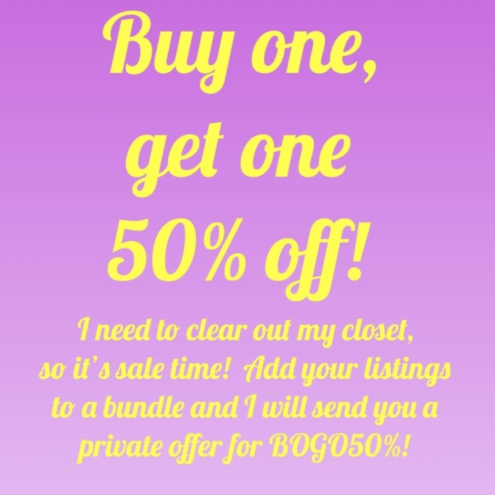 Bogo 50%!!